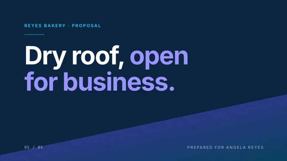 Proposal slide 1
