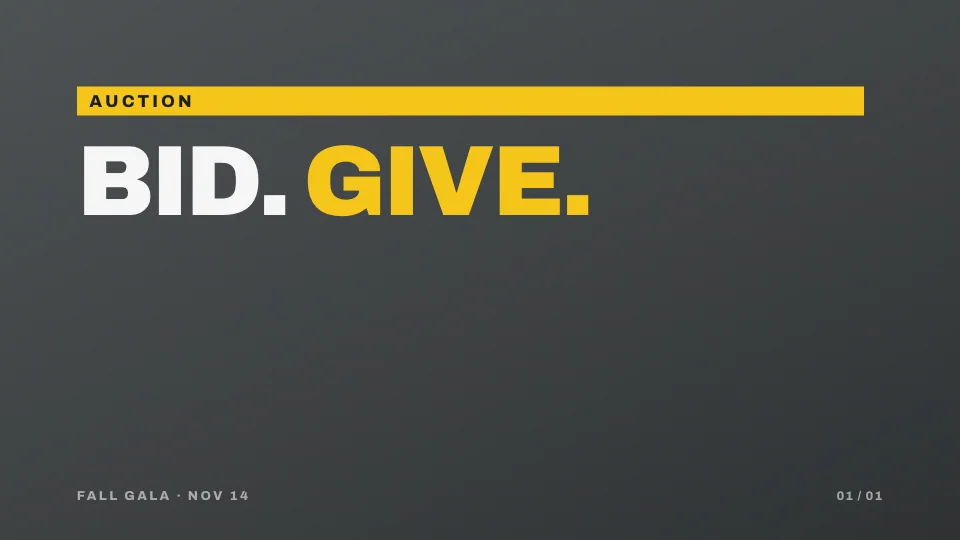 BID. GIVE.