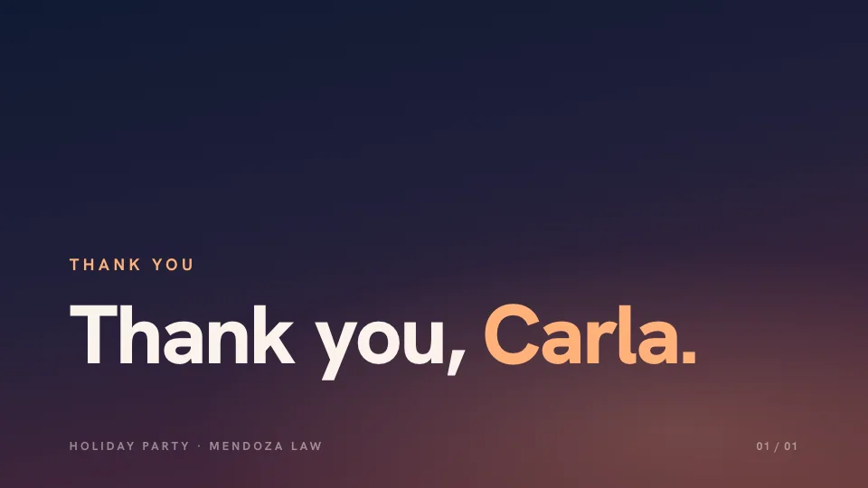 Thank you, Carla.