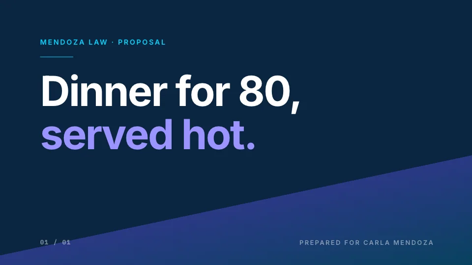 Proposal slide 1